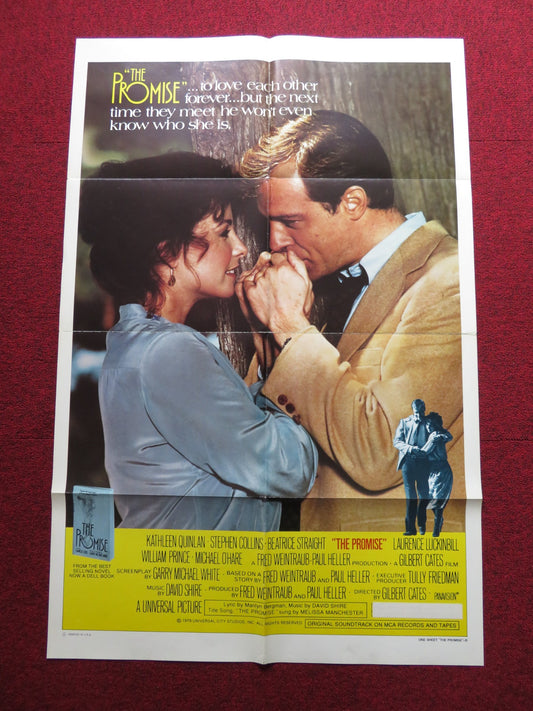 THE PROMISE STYLE B FOLDED US ONE SHEET POSTER KATHLEEN QUINLAN S. COLLINS 1979