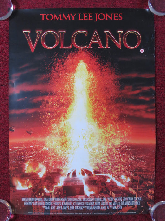 VOLCANO VHS VIDEO POSTER TOMMY LEE JONES ANNE HECHE 1998