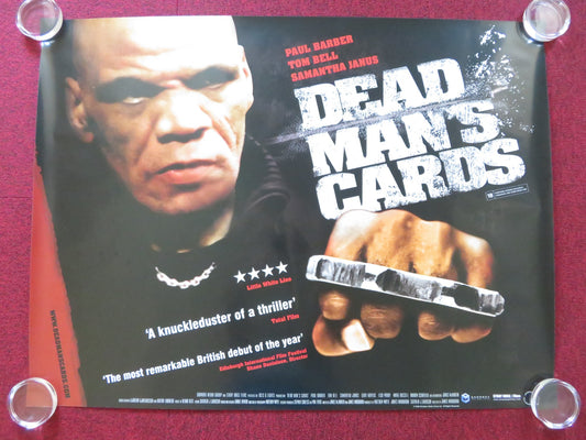 DEAD MAN'S CARDS UK QUAD (30"x 40") ROLLED POSTER PAUL BARBER TOM BELL 2006