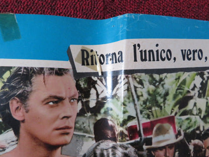 LA FUGA DI TARZAN / TARZAN ESCAPES - B ITALIAN FOTOBUSTA POSTER WEISSMULLE 1954