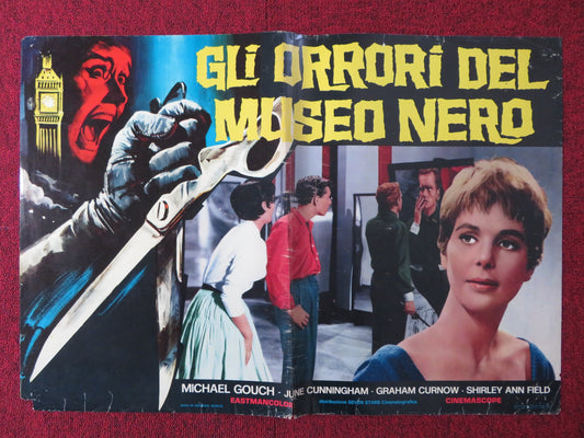 HORRORS OF THE BLACK MUSEUM -A ITALIAN FOTOBUSTA POSTER MICHAEL GOUGH 1959