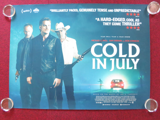 COLD IN JULY UK QUAD (30"x 40") ROLLED POSTER VINESSA SHAW MICHAEL C. HALL 2014