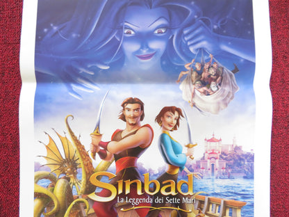 SINBAD: LEGEND OF THE SEVEN SEAS ITALIAN LOCANDINA POSTER BRAD PITT 2003