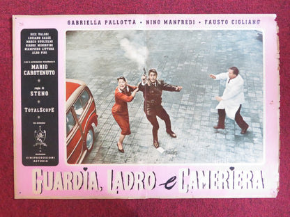 MAID, THIEF AND GUARD - A ITALIAN FOTOBUSTA POSTER GABRIELLA PALLOTTA 1958