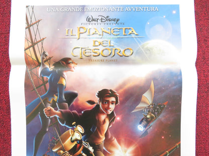 TREASURE PLANET ITALIAN LOCANDINA POSTER DISNEY ROSCOE LEE BROWNE 2002