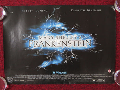 MARY SHELLEY'S FRANKENSTEIN VHS VIDEO POSTER KENNETH BRANAGH ROBERT DE NIRO 1994