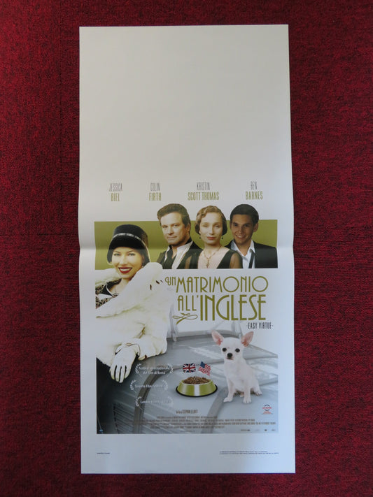 EASY VIRTUE ITALIAN LOCANDINA POSTER JESSICA BIEL COLIN FIRTH 2008