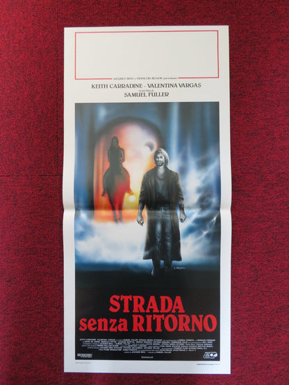 STRADA SENZA RITORNO ITALIAN LOCANDINA POSTER KEITH CARRADINE V. VARGAS 1989