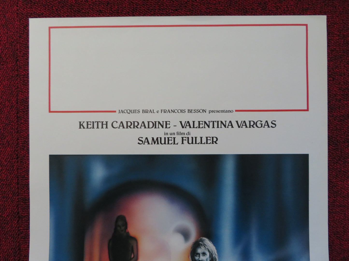 STRADA SENZA RITORNO ITALIAN LOCANDINA POSTER KEITH CARRADINE V. VARGAS 1989