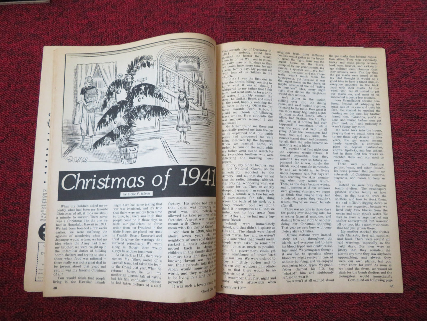 GOOD OLD DAYS  DECEMBER 1977 MAGAZINE