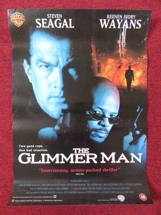 THE GLIMMER MAN VHS VIDEO POSTER STEVEN SEAGAL KEENEN IVORY WAYANS 1996