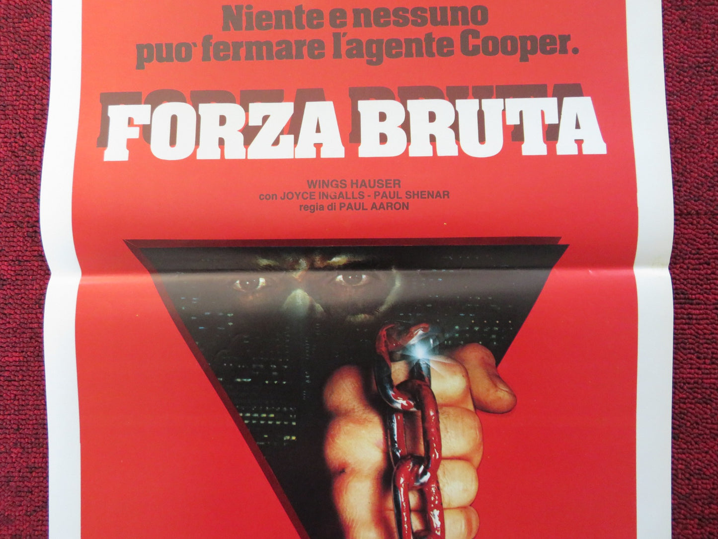 FORZA BRUTA ITALIAN LOCANDINA POSTER WINGS HAUSER JOYCE INGALLS 1983