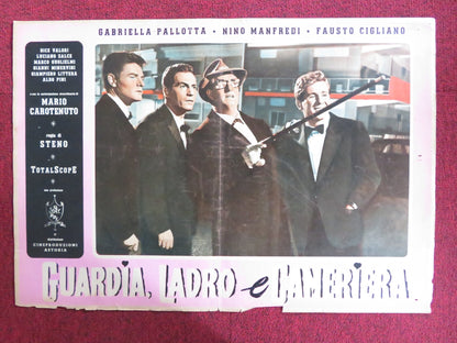 MAID, THIEF AND GUARD - E ITALIAN FOTOBUSTA POSTER GABRIELLA PALLOTTA 1958