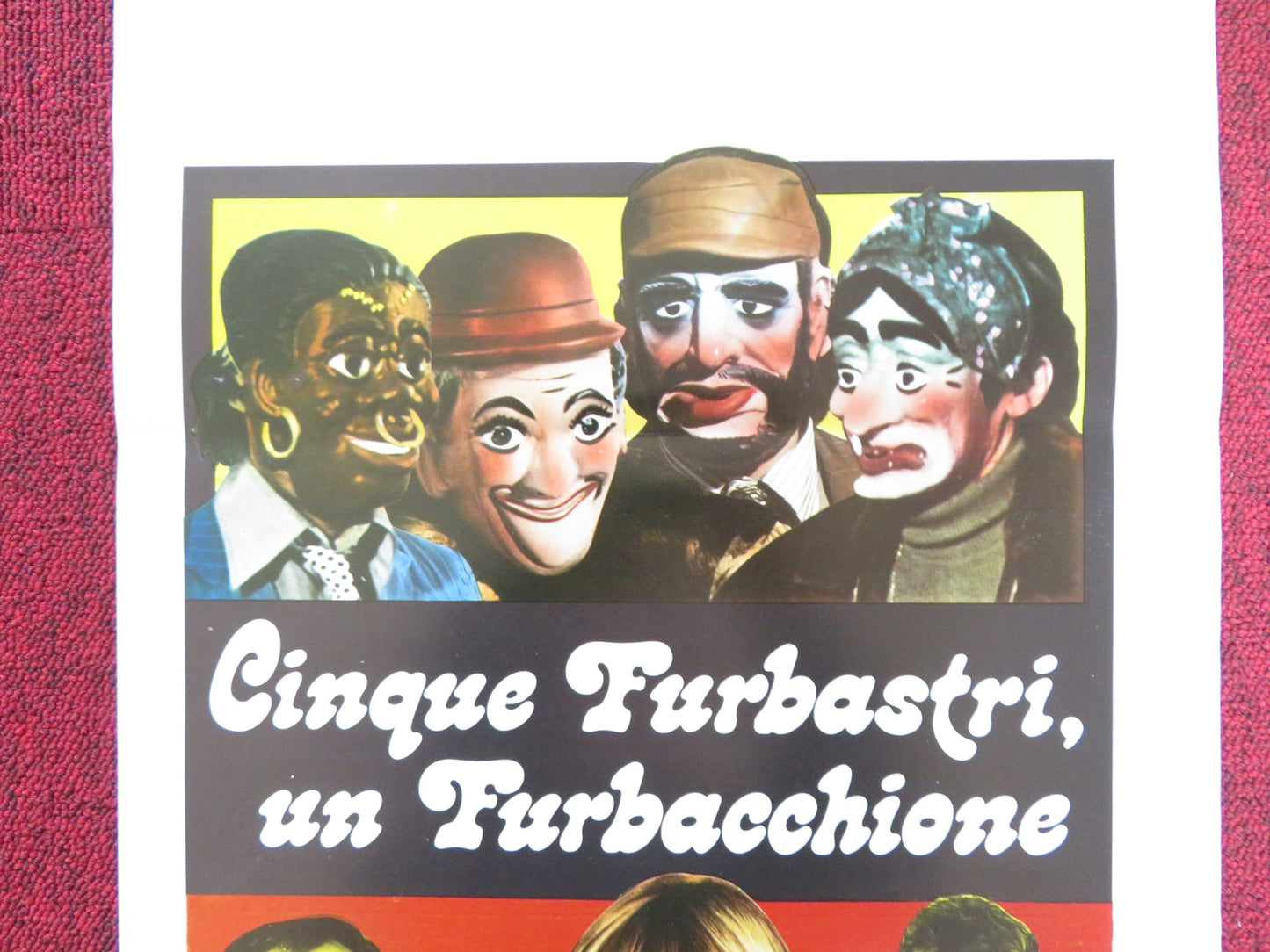 CINQUE FURBASTRI, UN FURBACCHIONE ITALIAN LOCANDINA POSTER RENATO CESTIE 1977