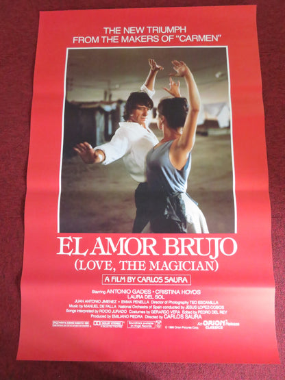 EL AMOR BRUJO US ONE SHEET ROLLED POSTER ANTONIO GADES CRISTINA HOYOS 1986