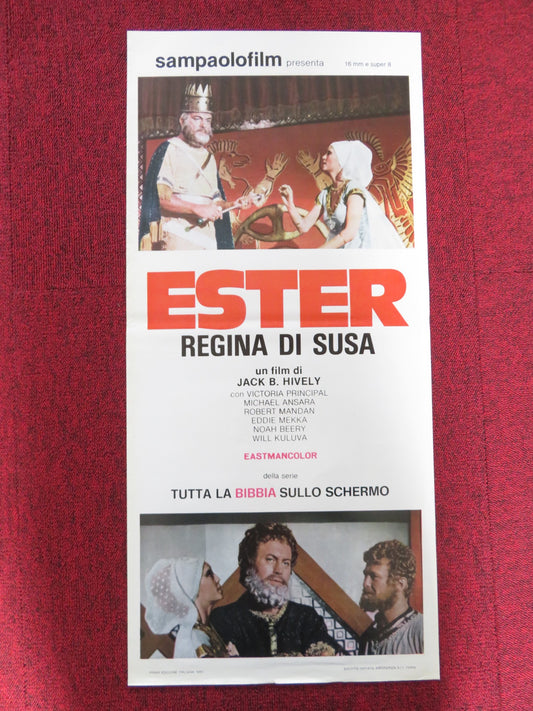 GREATESTS HEROES OF THE BIBLE - THE STORY OF ESTER ITALIAN LOCANDINA POSTER 1980