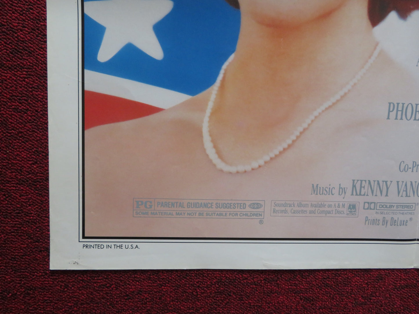 HEART OF DIXIE FOLDED US ONE SHEET POSTER ALLY SHEEDY VIRGINIA MADSEN 1989