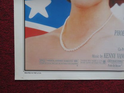 HEART OF DIXIE FOLDED US ONE SHEET POSTER ALLY SHEEDY VIRGINIA MADSEN 1989