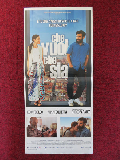 CHE VUOI CHE SIA ITALIAN LOCANDINA POSTER EDOARDO LEO ANNA FOGLIETTA 2016