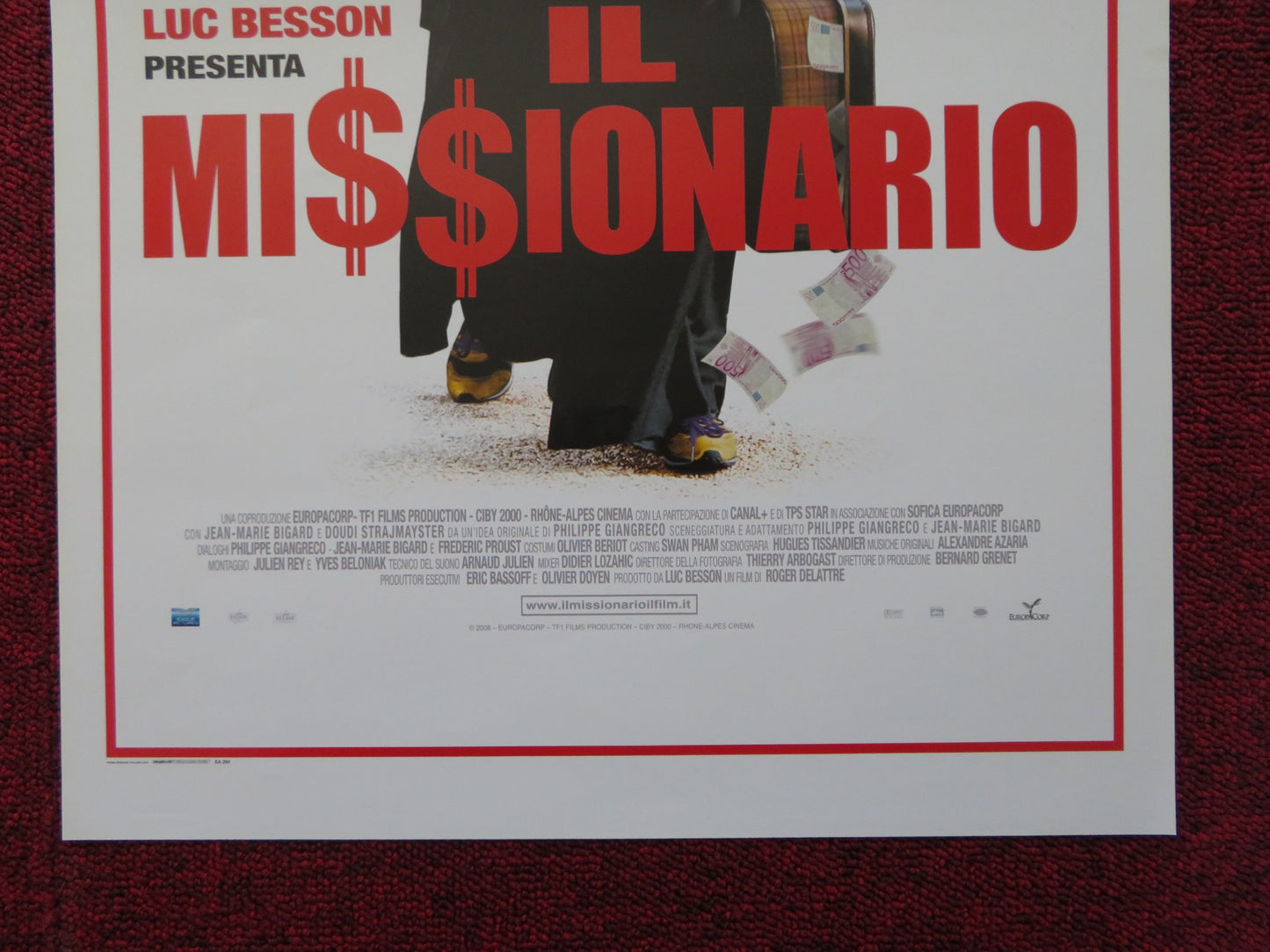 IL MISSIONNAIRE ITALIAN LOCANDINA POSTER LUC BESSON JEAN-MARIE BIGARD 2009