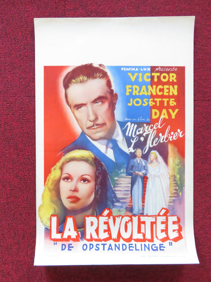 STOLEN AFFECTIONS BELGIUM (14.5"x 22") POSTER VICTOR FRANCEN JOSETTE DAY