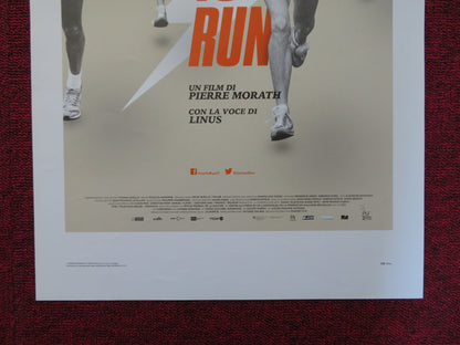 FREE TO RUN ITALIAN LOCANDINA POSTER DENIS ALCADE NEIL AMDUR 2016