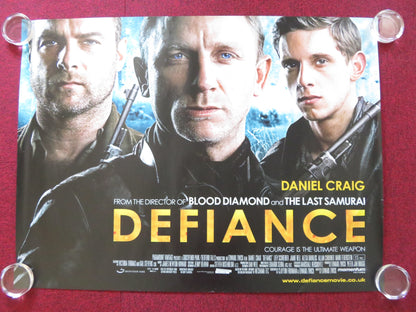 DEFIANCE UK QUAD (30"x 40") ROLLED POSTER DANIEL CRAIG JAMIE BELL 2008