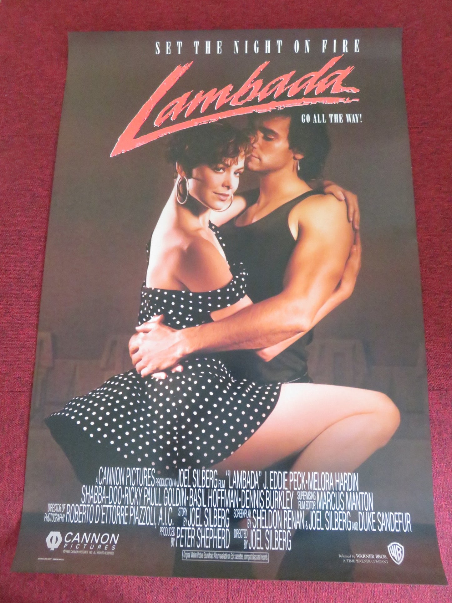 LAMBADA US ONE SHEET ROLLED POSTER CANNON J. EDDIE PECK MELORA HARDIN 1990