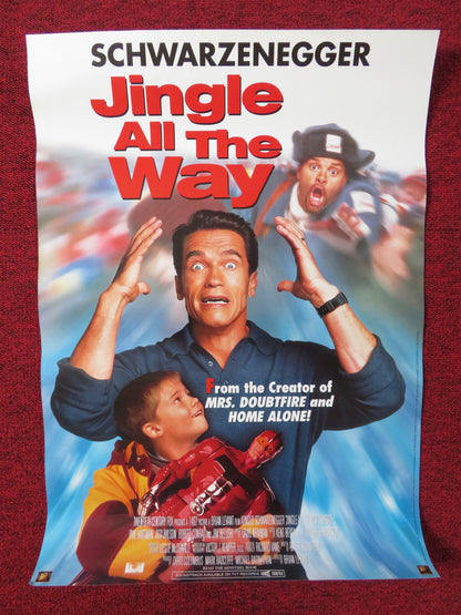 JINGLE ALL THE WAY VHS VIDEO POSTER ARNOLD SCHWARZENEGGER SINBAD 1996