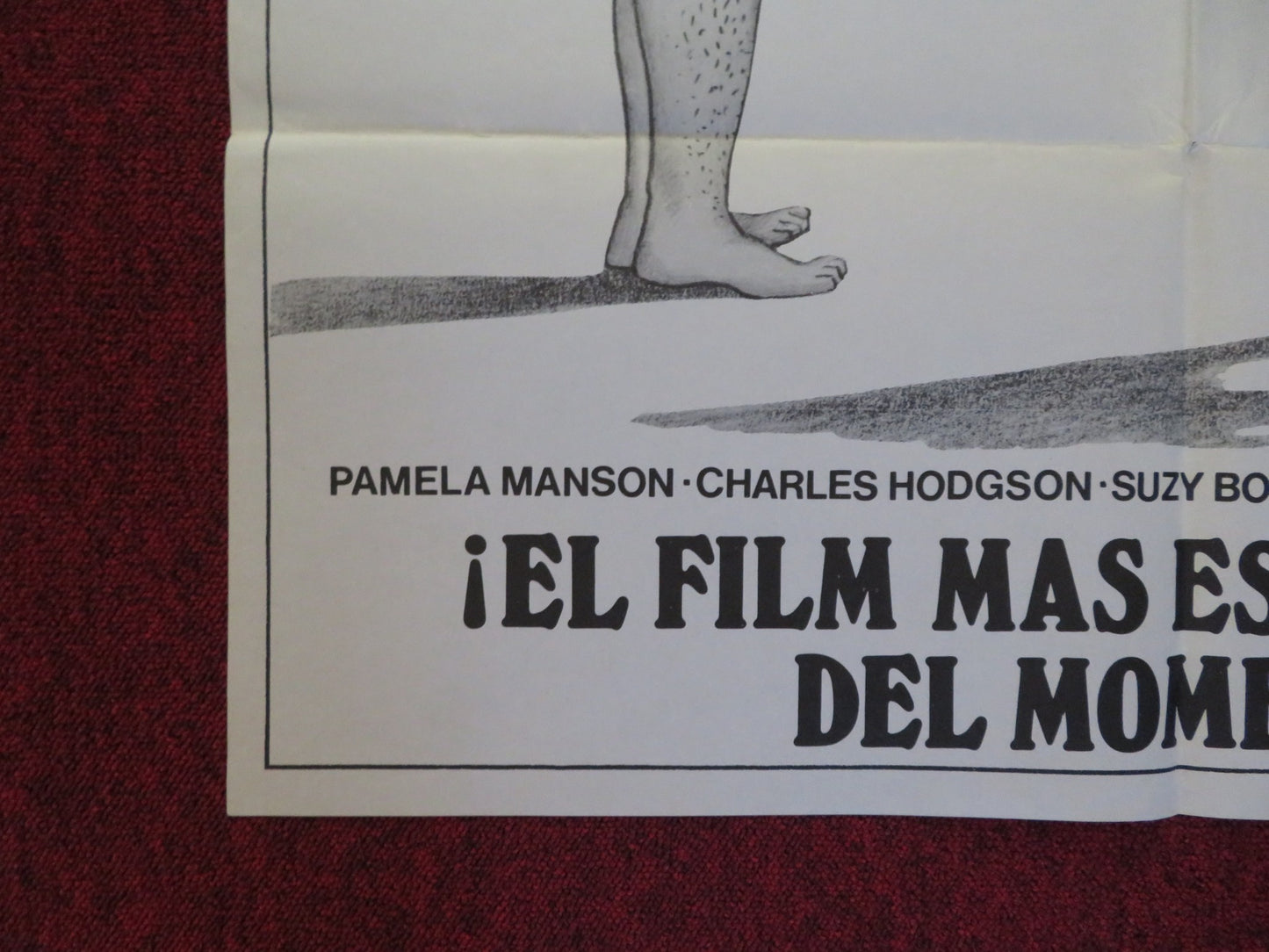 SEX THROUGH THE AGES FOLDED SPANISH POSTER PAMELA MANSON CHARLES HODGSON 1974