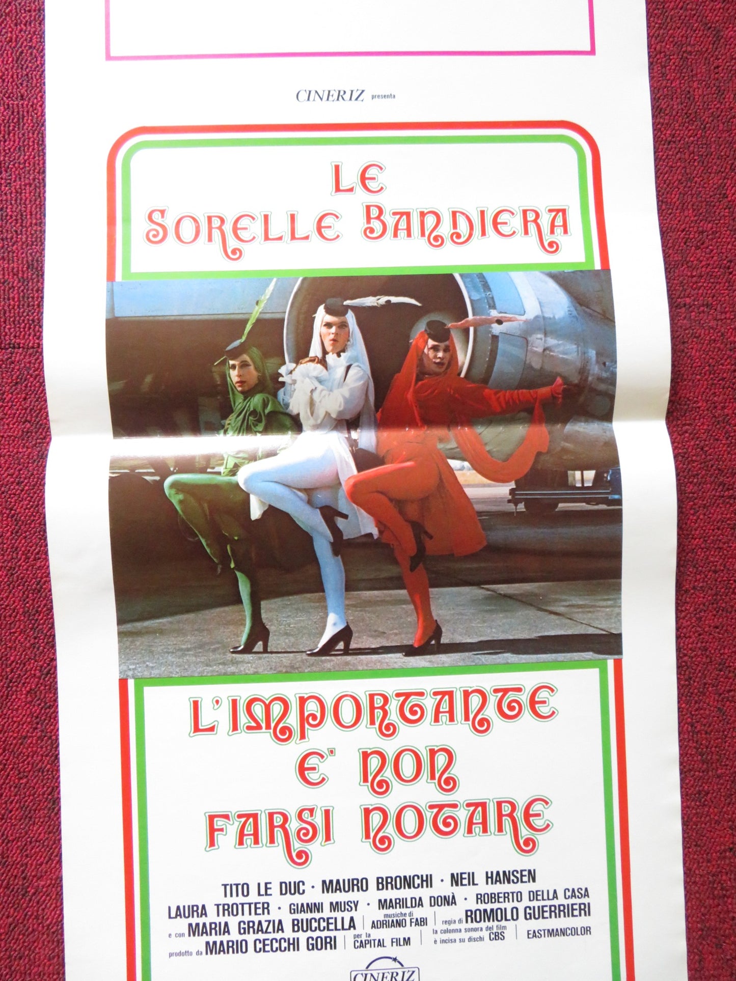 L'IMPORTANTE E' NON FARSI NOTARE ITALIAN LOCANDINA POSTER TITO LE DUC 1979