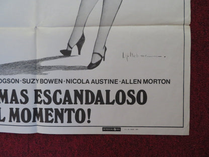 SEX THROUGH THE AGES FOLDED SPANISH POSTER PAMELA MANSON CHARLES HODGSON 1974