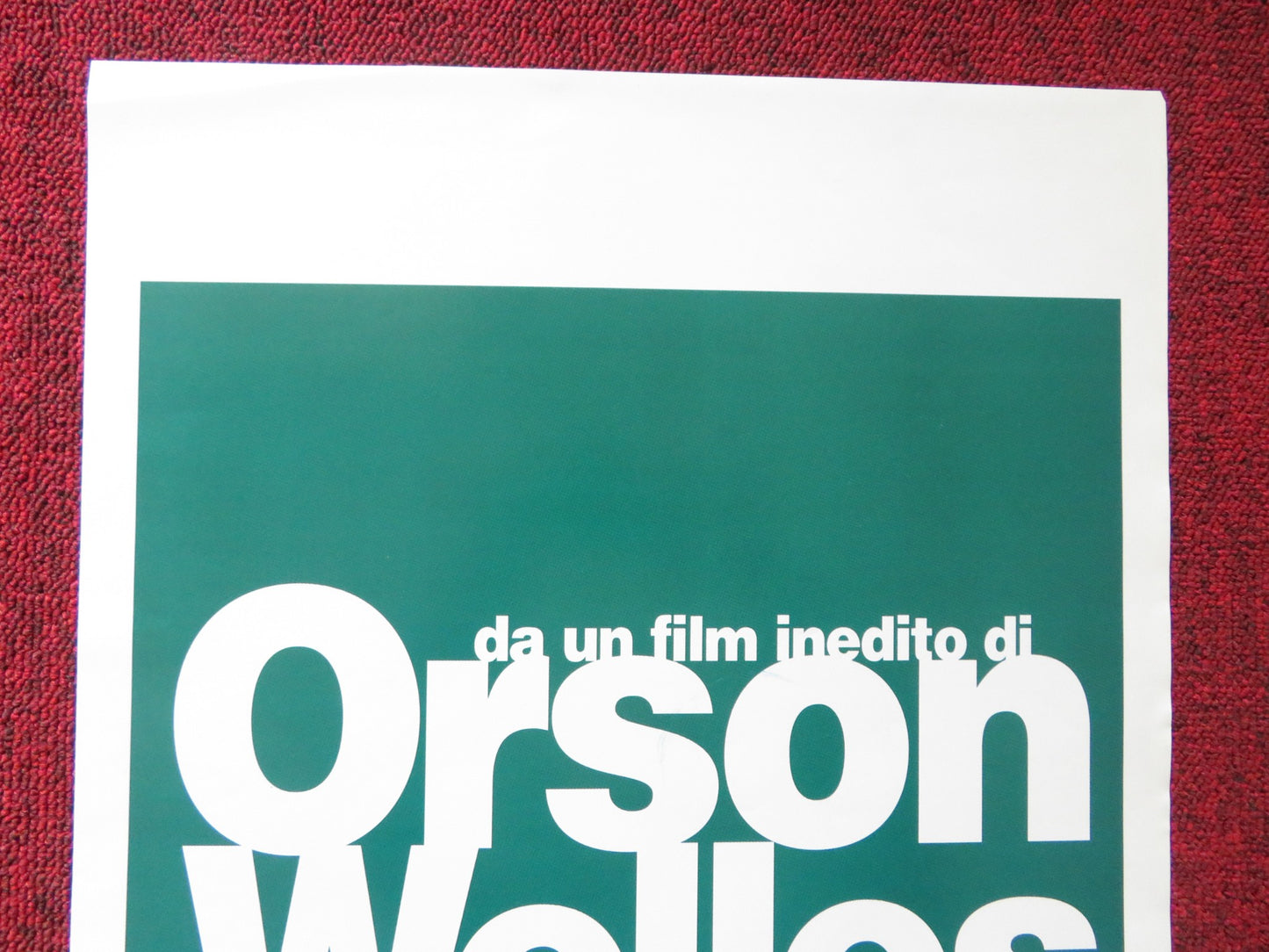 IT'S ALL TRUE ITALIAN LOCANDINA POSTER ORSON WELLES RICHARD WILSON 1995