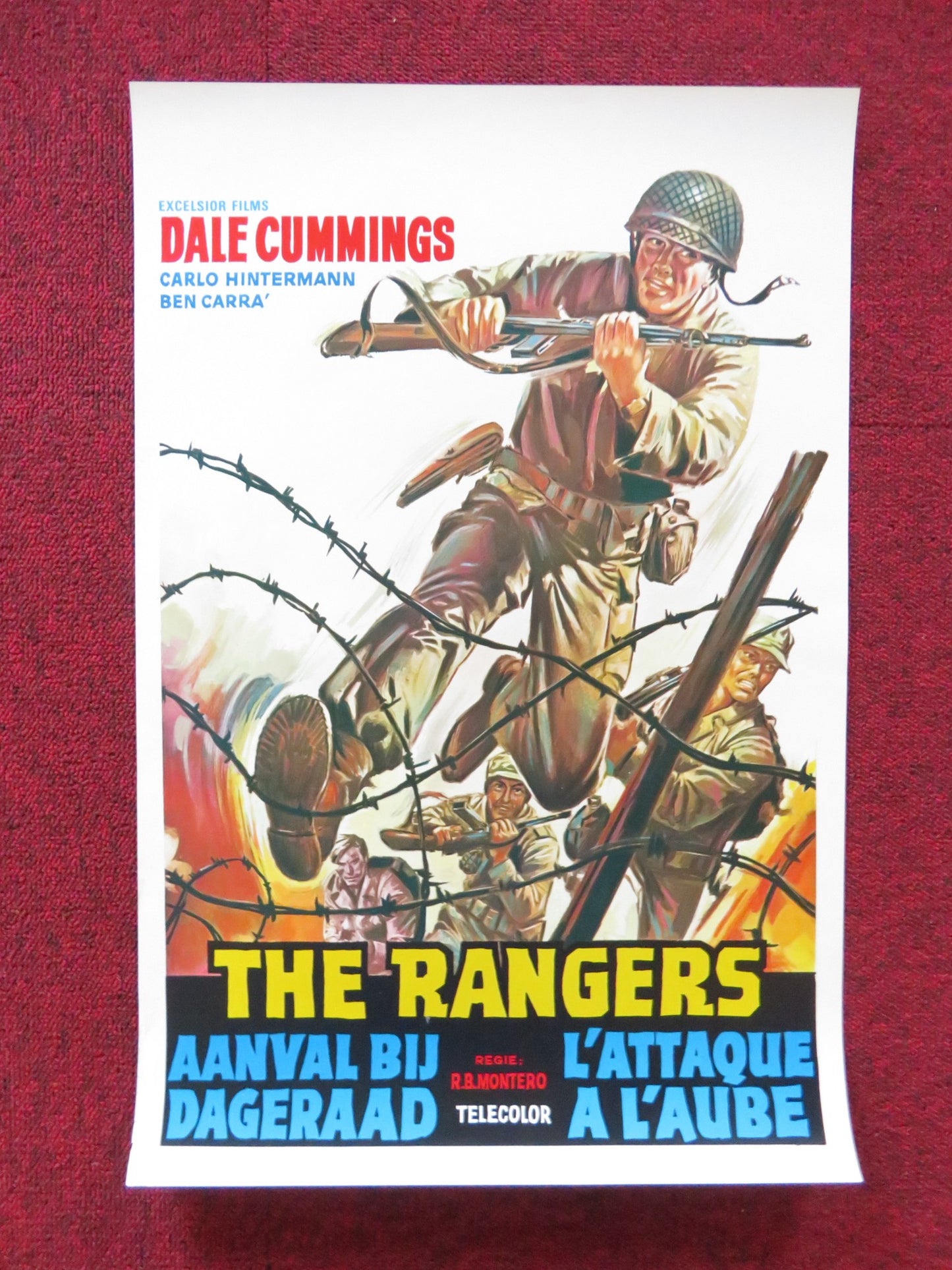 THE RANGERS BELGIUM (14"x 21.5") POSTER DALE CUMMINGS CARLO HINTERMANN 1970