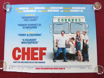 CHEF UK QUAD (30"x 40") ROLLED POSTER JON FAVREAU JOHN LEGUIZAMO 2014