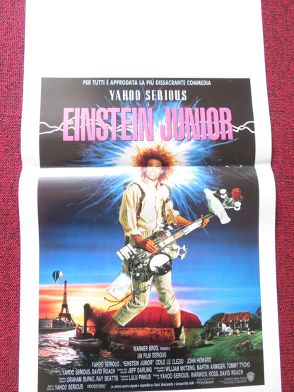 YOUNG EINSTEIN ITALIAN LOCANDINA POSTER YAHOO SERIOUS JOHN HOWARD 1990