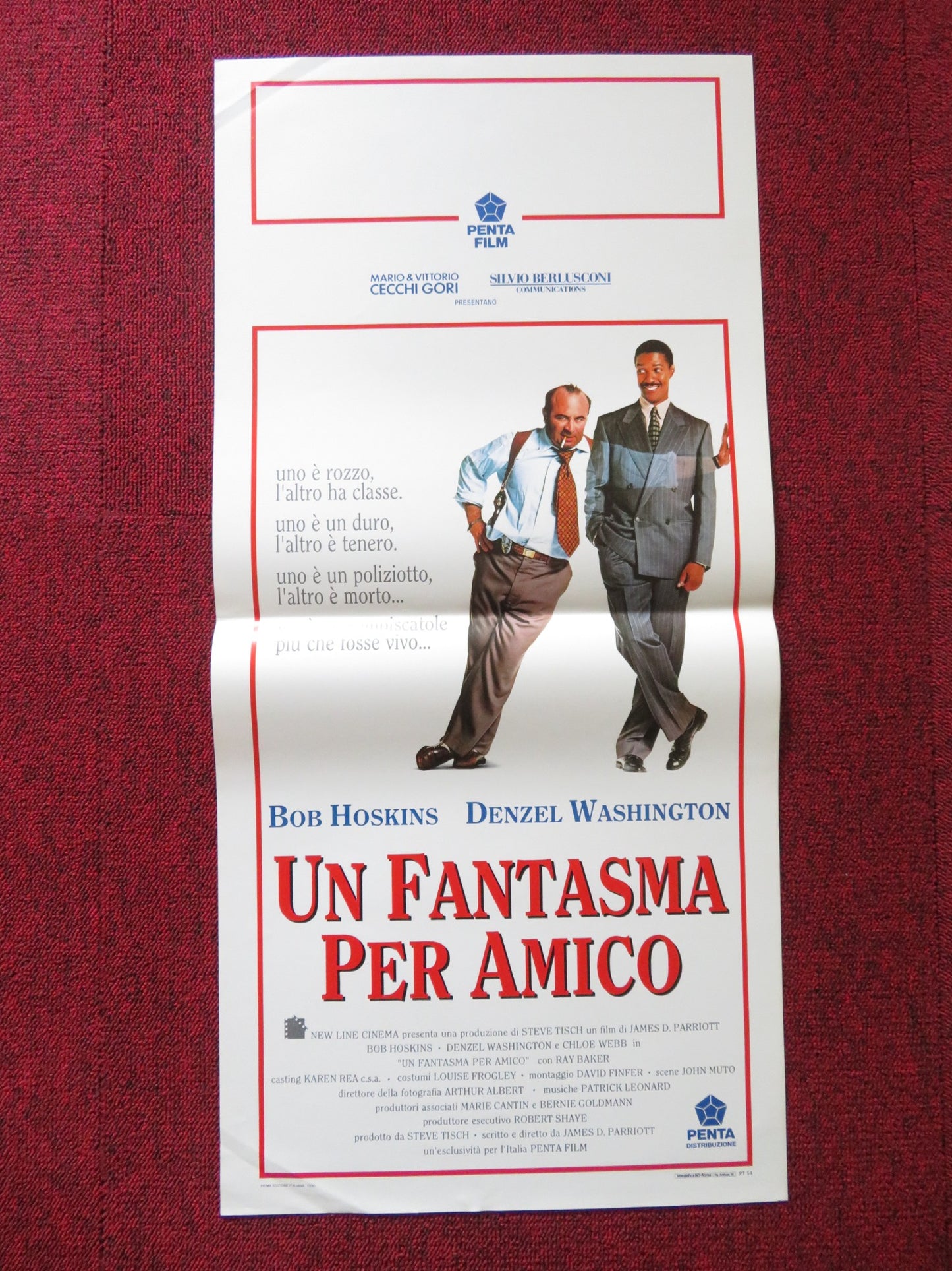 HEART CONDITION ITALIAN LOCANDINA POSTER BOB HOSKINS DENZEL WASHINGTON 1990