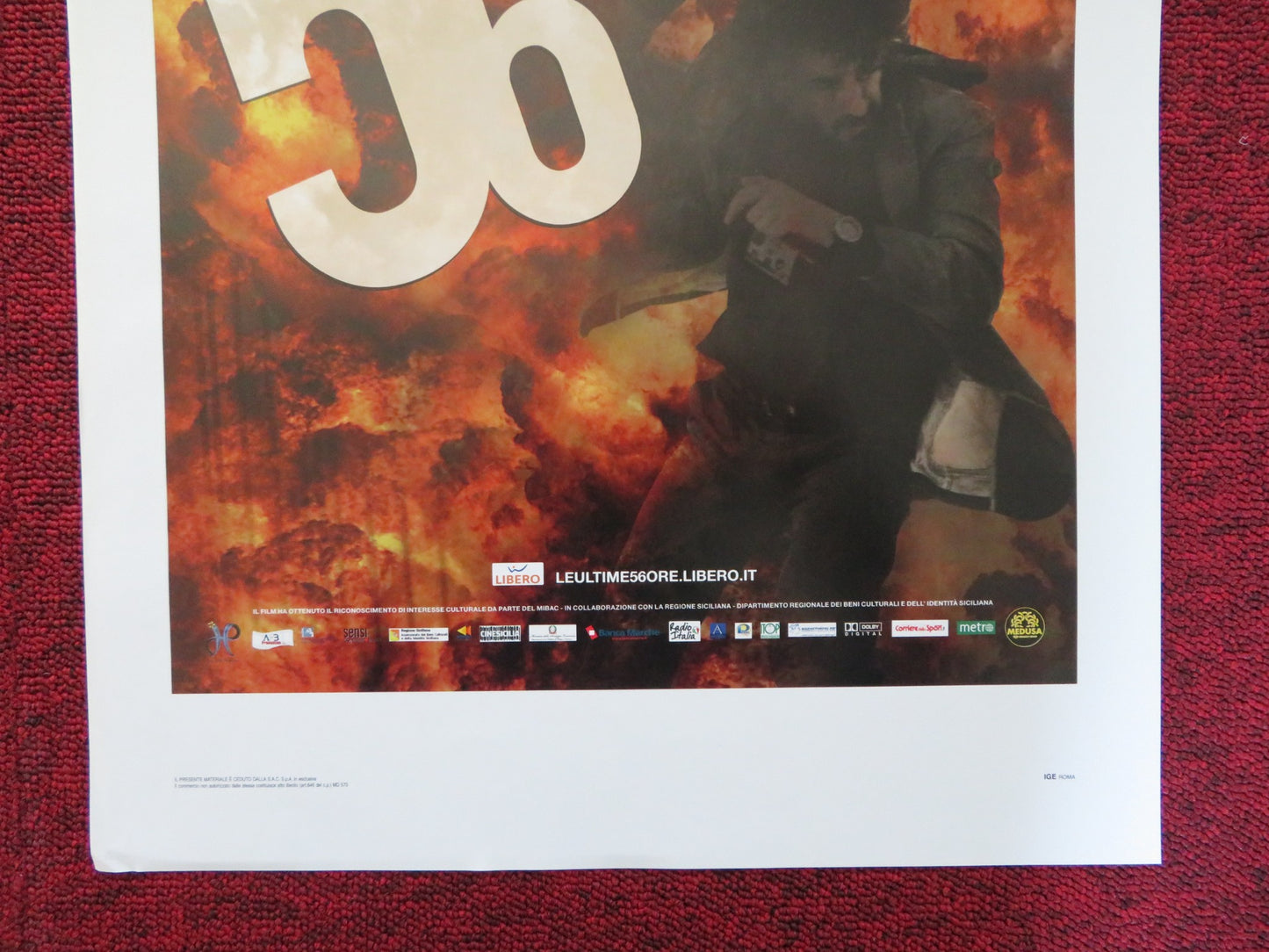 LE ULTIME 56 ORE ITALIAN LOCANDINA POSTER CLAUDIO FRAGASSO BARBORA BOBULOVA 2010