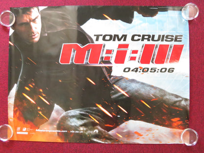 MISSION: IMPOSSIBLE III UK QUAD (30"x 40") ROLLED POSTER TOM CRUISE 2006