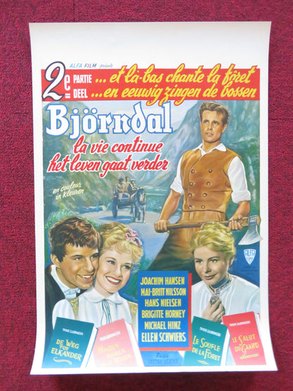 HERITAGE OF BJORNDAL BELGIUM (14"x 20.5") POSTER JOACHIM HANSEN M. NILSSON 1960