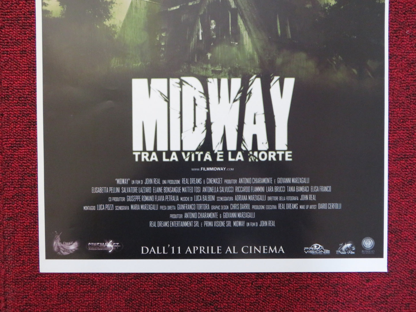 MIDWAY - TRA LA VITA E LA MORTE ITALIAN LOCANDINA POSTER ELISABETTA PELLINI 2013