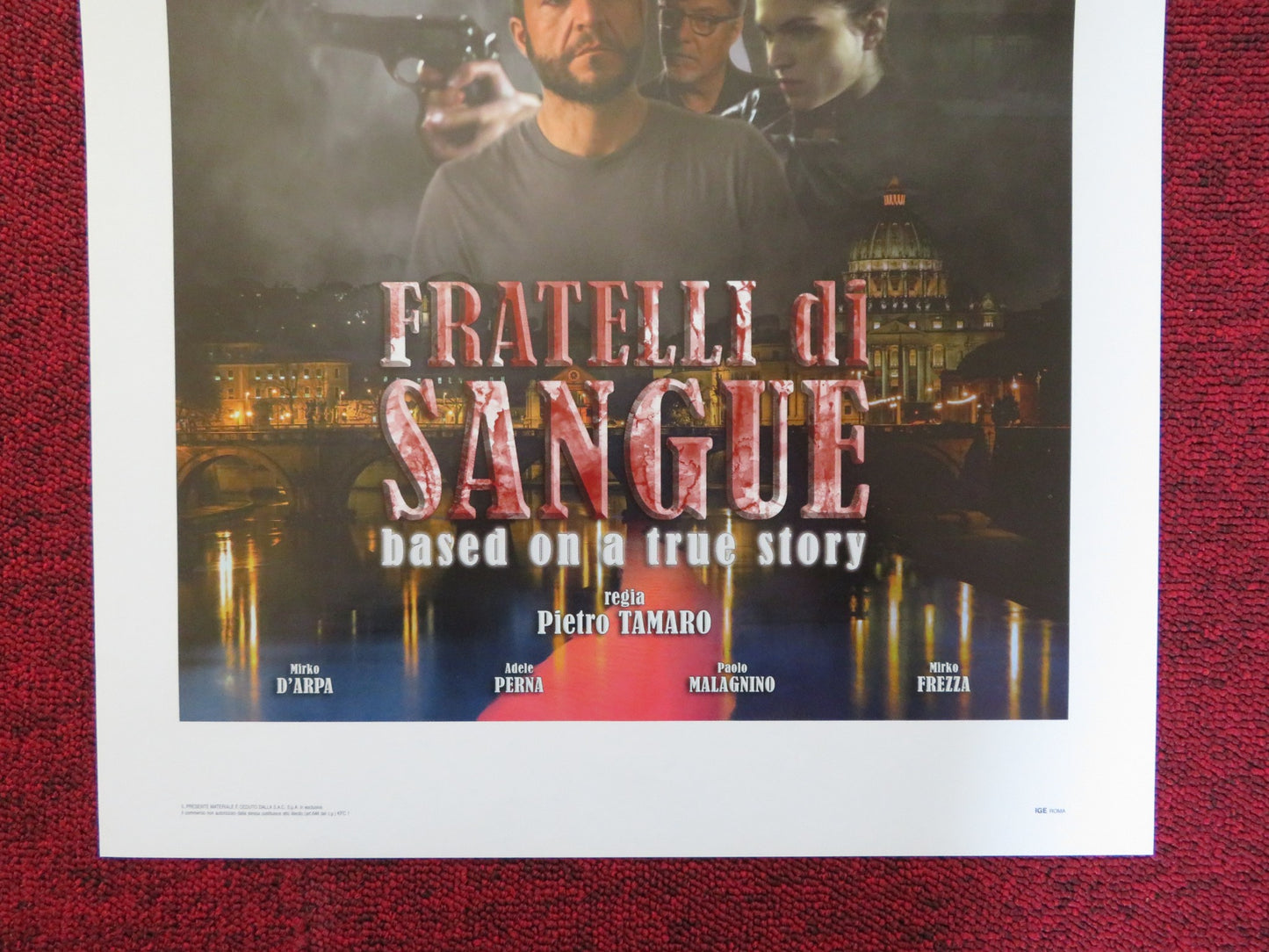 FRATELLI DI SANGUE ITALIAN LOCANDINA POSTER KARIM CAPUANO CARLOTTA MORELLI 2016