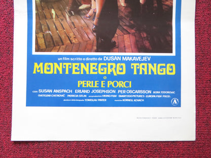 MONTENEGRO TANGO ITALIAN LOCANDINA POSTER SUSAN ANSPACH ERLAND 1981