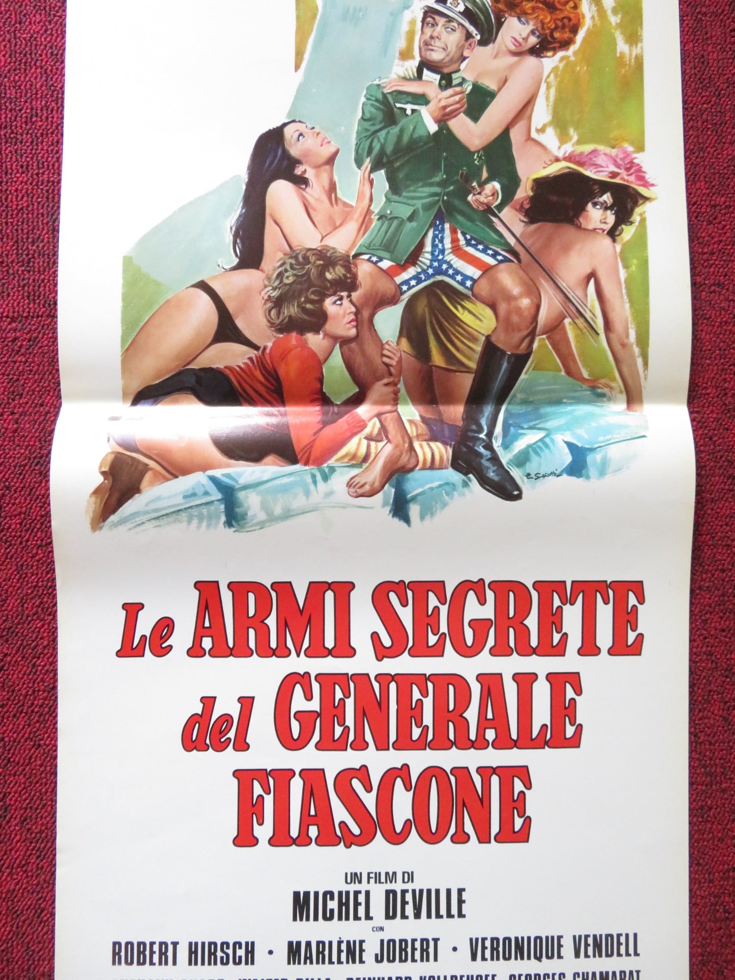 LE ARMI SEGRETE DEL GENERALE FIASCONE ITALIAN LOCANDINA POSTER R. HIRSCH 1966