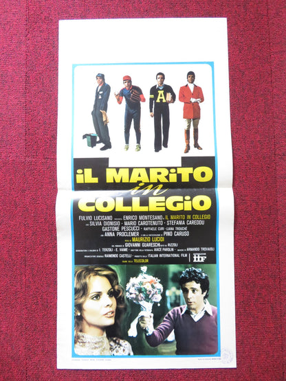 IL MARITO IN COLLEGIO ITALIAN LOCANDINA POSTER ENRICO MONTESANDO 1977