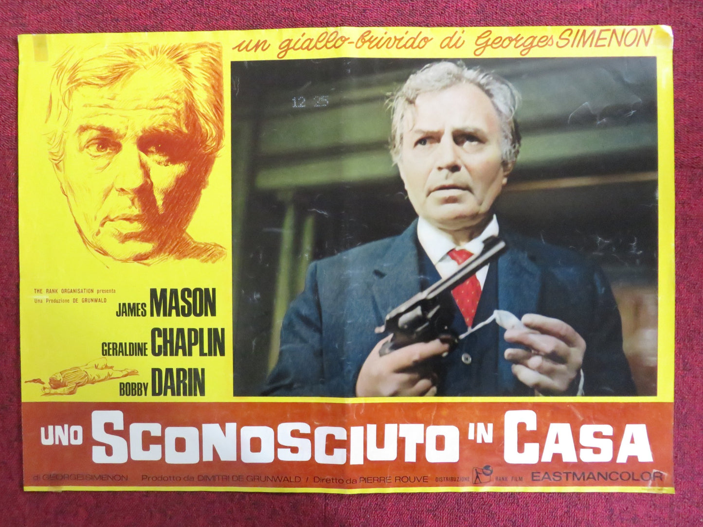 COP-OUT - D ITALIAN FOTOBUSTA POSTER JAMES MASON GERALDINE CHAPLIN 1967