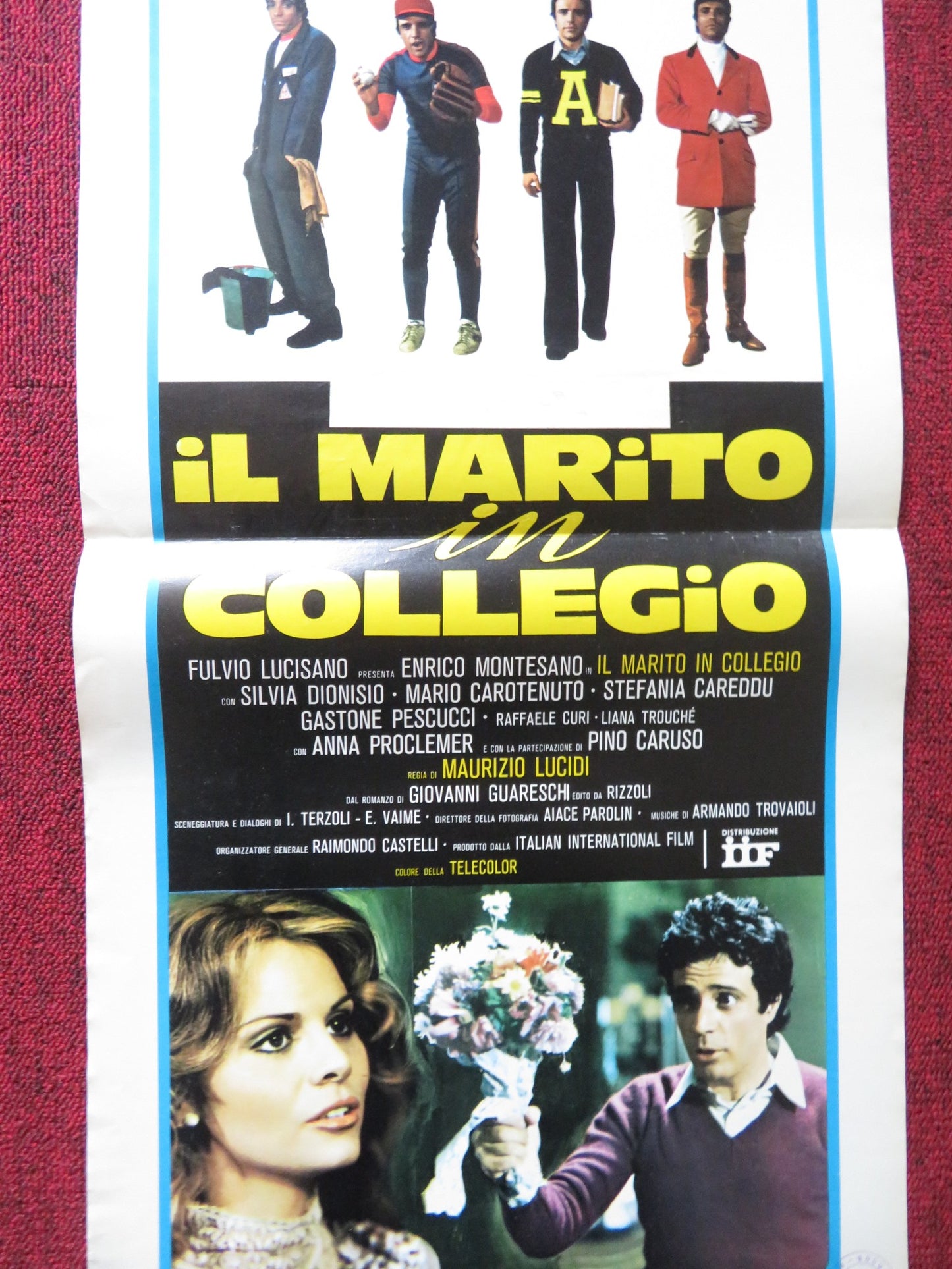 IL MARITO IN COLLEGIO ITALIAN LOCANDINA POSTER ENRICO MONTESANDO 1977