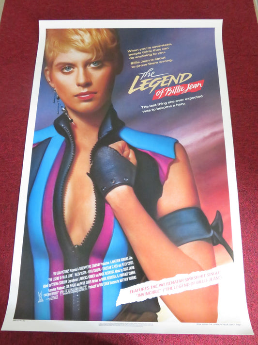 THE LEGEND OF BILLIE JEAN US ONE SHEET ROLLED POSTER HELEN SLATER K. GORDON 1985