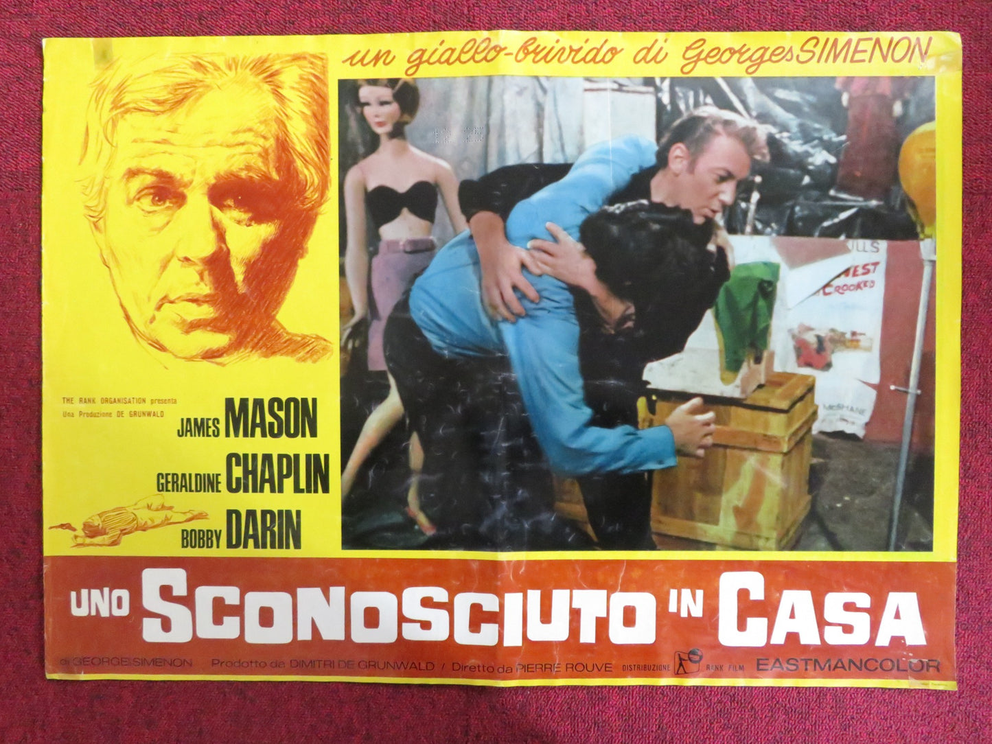 COP-OUT - E ITALIAN FOTOBUSTA POSTER JAMES MASON GERALDINE CHAPLIN 1967