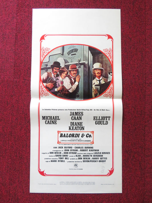 HARRY AND WALTER GO TO NEW YORK - B ITALIAN LOCANDINA POSTER JAMES CAAN 1976